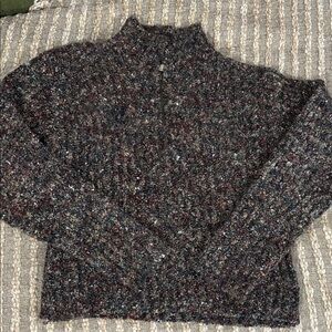 Relais Vintage Women Half zip Multicolor Sweater Size M